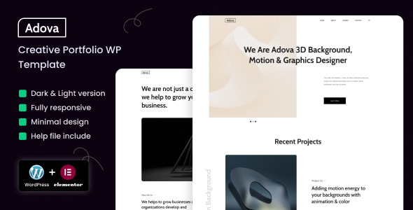 Adova - Creative Portfolio WordPress Theme Logo